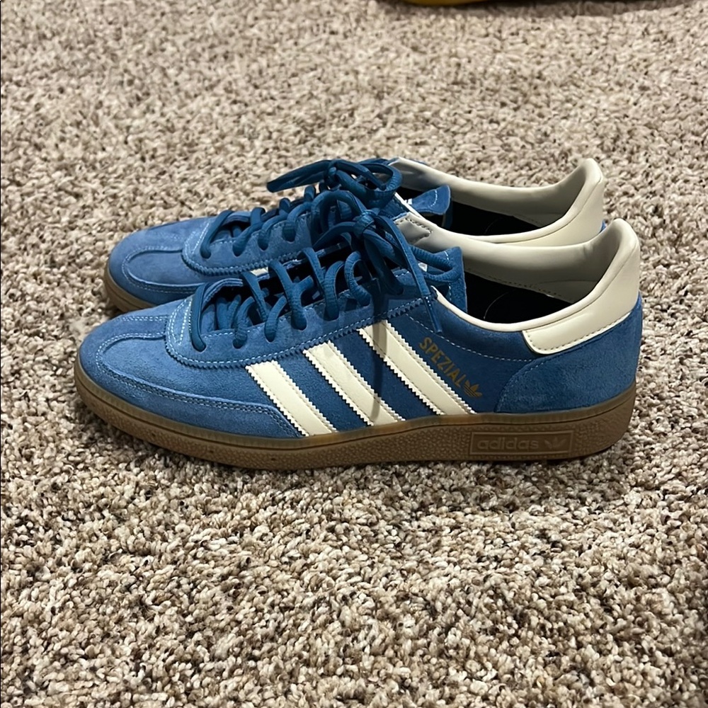 Adidas Blue and White Sneakers Classic Design
